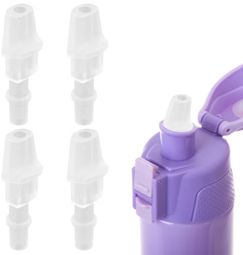 MIRKUZI 4 Stück Ersatz Mundstücke für isolierte Wasserflasche, Beißventil für Trinkflaschen aus Silikon