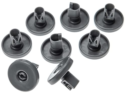 vhbw 8x Ruota per cestello inferiore compatibile con Zoppas lavastoviglie - Diametro 40 mm