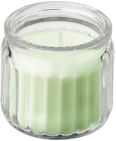 LÖVSKOGSLUND Duftkerze MINI 10er Pack (Set) im Glas, Apfel/hellgrün 12 Std. (IKE 305.941.51)