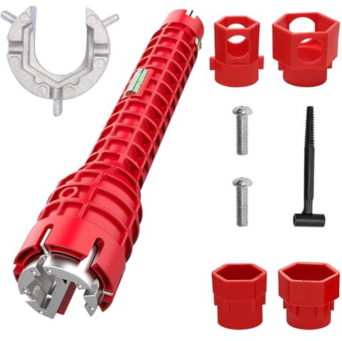 YouthLoxus 14-in-1 Multifunctional tap Spanner, Plumbing Tools for Home Maintenance, Professional tap Wrench, Comfortable Grip, Anti-Slip, for Sink, Bathroom & Kitchen Plumbing, Faucet Installation
