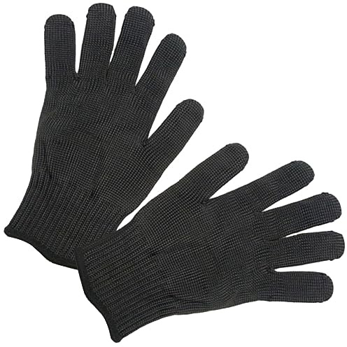 HONITANO Schnittschutzhandschuhe Paar Schwarz Level 5 für Küche | Polyethylenfaser und Stahldraht, Schutzstandard nach Level 5, bei Glasbruch Einsetzbar
