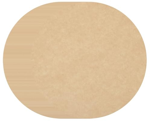 sourcing map 200 fogli di carta pergamena non sbiancata, rotondi, 22,9 cm, per hamburger, tortine, carta antiaderente, per cuocere grigliate o conservare carne, color legno