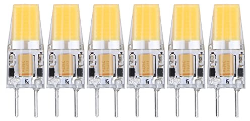 HEEPDD GY6.35 Glühbirne, 5W 360 Grad Strahlwinkel Energieeinsparung Warmes Weißes Cob -Lampenlampe mit 360 -Grad -Wärmeabteilung für Lampenhalter