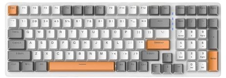 K3 Tastiera Meccanica 100 Tasti Wired Gaming Office Computer Full Key Punchless Effetti di luce multipli Copritasti personalizzati Interruttori lineari USB C Cavo a spirale Piastra frontale in metallo