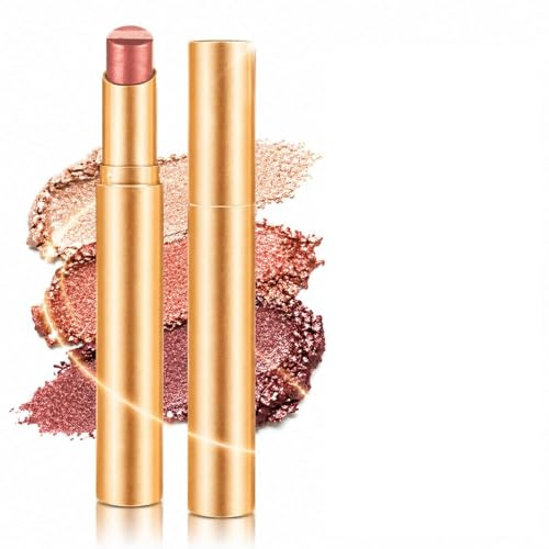 BIVYAX 1 Matita Ombretto in Arancio Rame con Glitter ed Effetto Lucente, ombretto stick Versatile per Trucco Quotidiano, Ideale come Highlighter e per la Zona Sotto Gli Occhi