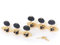 Musiclily Pro L3+R3 Stile Baker Set Meccaniche per Chitarra Classica, Dorato