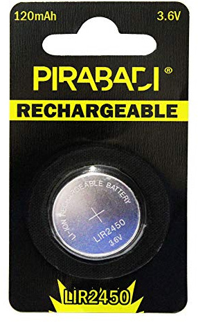 ACCU Pile Bouton Rechargeable LIR2450 3.6V LI-ION Coin Battery LIR 2450 Batterie CR2450