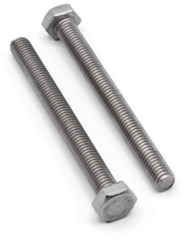 Sechskantschraube mit Gewinde bis Kopf M4 x 35mm DIN 933 Edelstahl V4A AISI 316 Inox [10 Stück] HEAVYTOOL®