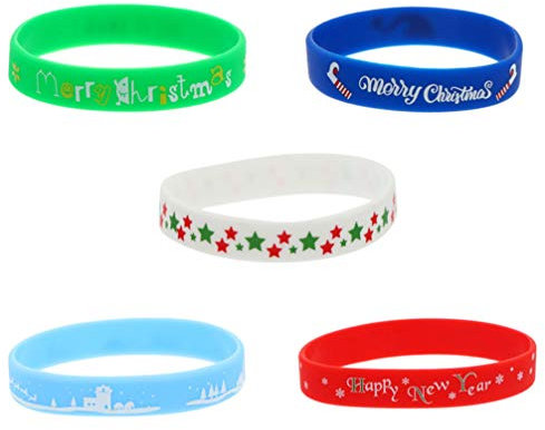BESPORTBLE 5stücke Weihnachts-handgelenkband Teilig Flexibel Hautfreundlich Für Festlichkeiten Und Karneval Stilvolle Weihnachtsaccessoires