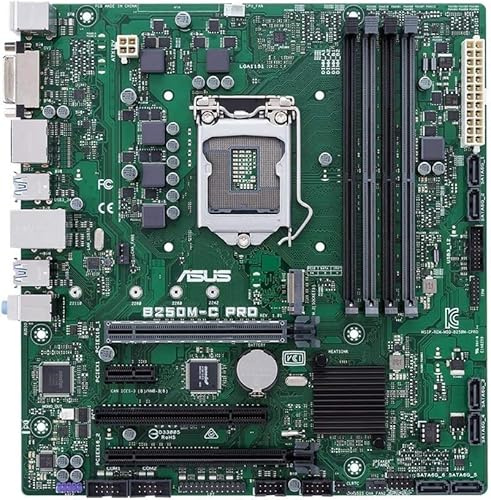 SIMPLETEK - Scheda Madre B250M-C | LGA 1151, M.2 NVMe, Micro-ATX, DDR4 | HDMI/VGA/DVI, USB 3.0, con I/O Shield (Senza Dissipatore) (Ricondizionato)