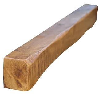 oakleys oak Solid Oak Beams for Fireplaces- Oak Floating Shelf for Home Decor- Rustic Shelves to Decorative Logs for Fireplace- Heavily Worked- Beam Size(120x7.5x10) Cm