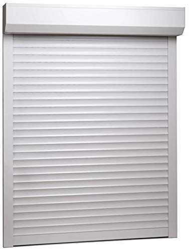 JUNZAI Rollladen Aluminium, Aussenrolladen, Schrank Rollo, Außenrollo, Sonnenschutzrollo Außen, 120 x 150 cm Weiß
