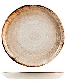 H&H, Artisanal, Set 24 piattini Pane, in Stoneware, Rosso, cm 14