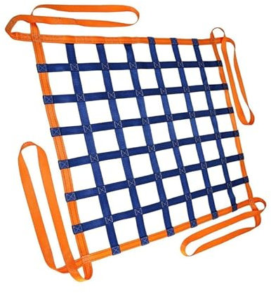 Hangendes Hebenetz - Flaches Nylonnetz, Anhängernetz, Schutznetz Garten, Cargonetz Heavy Duty, für Treppenhebungsnetz, Frachtnetz, Anpassbar, Last 0,3-3,5 Tonnen ( Size : 4 X 4M/Mesh 20cm/Load 3.5t )