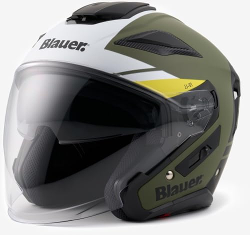 Blauer JJ-01 Jethelm, grün matt, L (58/60)