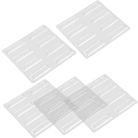 Outanaya 5sheets Transparent Silicone Cabinet Door Bumper Strips Glass Table Tops Drawer Protection Impact-Absorbing Easy to Install Versatile Anti-Collision Pads