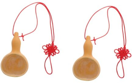 PLAFOPE 2pcs Natural Gourd Water Scoop Kitchen Water Tool Mate Gourd Scoop for Cooking Drinking Quirky Kitchen Accessories