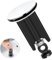 kurkip Universal Waschbeckenstöpsel 40mm Chrom Abflussstopfen – aus Messing, Einstellbare Gummi Stöpsel Waschbecken, Geeignet für Alle Handelsüblichen Waschbecken und Bidets, Rostfrei & Dicht, Schwarz