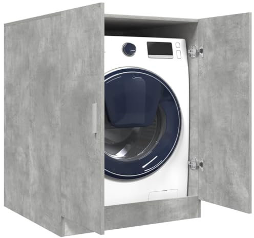 LAPOOH Mobile per Lavatrice Grigio Cemento 70,5x71,5x91,5 cm,Mobilia per Lavatrice,Mobili per Interni e per Esterni,Decorazioni per la Casa-856639