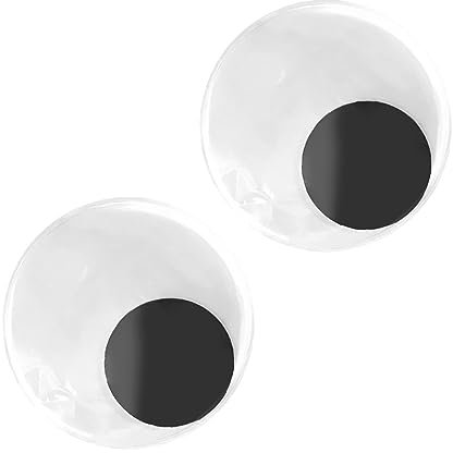 2 Stück Wackelaugen, Selbstklebende Kulleraugen für Heimwerkerarbeiten, Heimdekoration mit Endlosem Spaß, Passend für Kühlschrank, Möbel, Buch (8 cm)