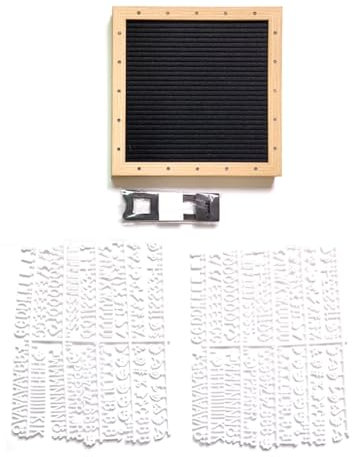 JNJOOD Filz-Brieftafel, Filz-Nachrichtentafel, Austauschbare, Baby-Ankündigungsschild, Langlebig, Einfach zu Bedienen, Schwarz