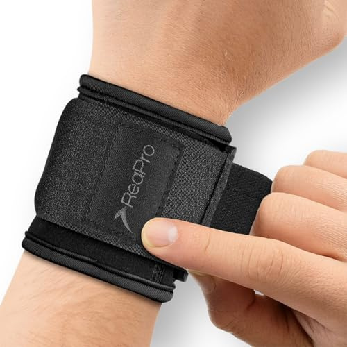 ReaPro Handledsbandage med kardborreband I handledsstöd, handledsskydd – stabilisering av handlederna under träning och belastningar, handledsbandage sport