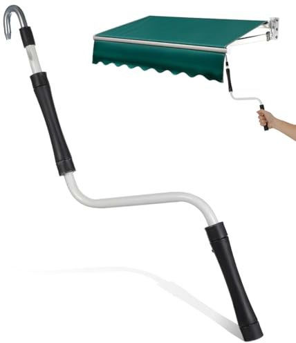 GALPADA Maniglia a manovella per tenda da sole, accessorio per funzionamento manuale, maniglia a baldacchino per tapparella design per uso esterno salvaspazio