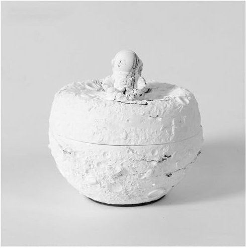 Cendrier Anti Odeur en Beton Cendrier Extérieur avec Couche Intérieure en Acier Inoxydable Cendrier Exterieur, pour Une Utilisation en Extérieur Ou en Intérieur,White