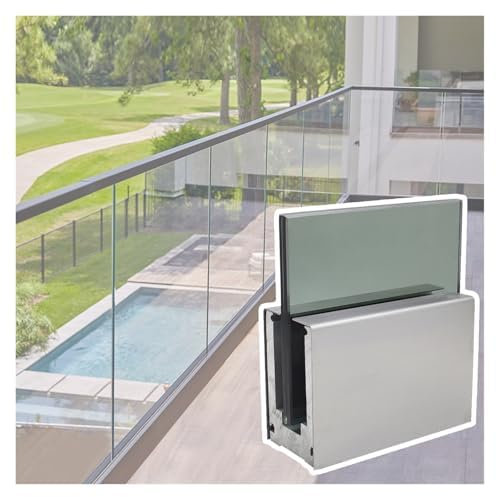 Pince de serrage en aluminium robuste pour balustrade sécurisée, idéale pour une installation extérieure de terrasse et de clôture de piscine