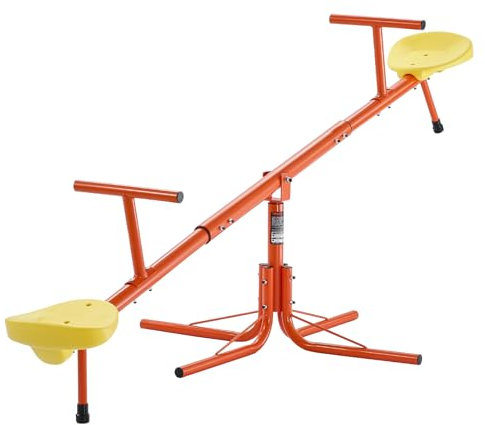 VEVOR Altalena per Bambini, Capacità di 45,4 kg per Posto, Altalena Girevole con Gambe di Supporto a 4 Punte, Attrezzatura da Parco Giochi all'Aperto, Giocattoli da Esterno, Girevole a 360 Gradi