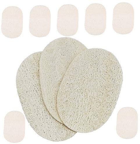 VALICLUD 10pcs Natural Loofah Dish Sponge Loofah Sponge Rag Reusable Kitchen Cleaning Cloth Scrub Pad Dish Washing