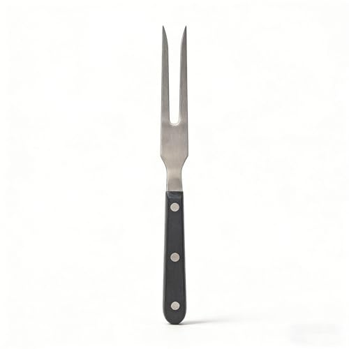 Tenedor de carne, tenedor para asar de 27 cm, con mango largo, adecuado para barbacoa, cerdo, pollo, carne de res, verduras