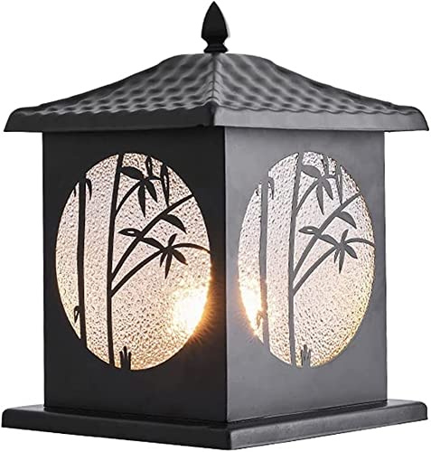 LumosPro Antique Garden Column Lamp - IP54 Waterproof Outdoor Lighting for Pathways and Patios, E27 Socket, Rustproof and Weather Resistant, 60W Max