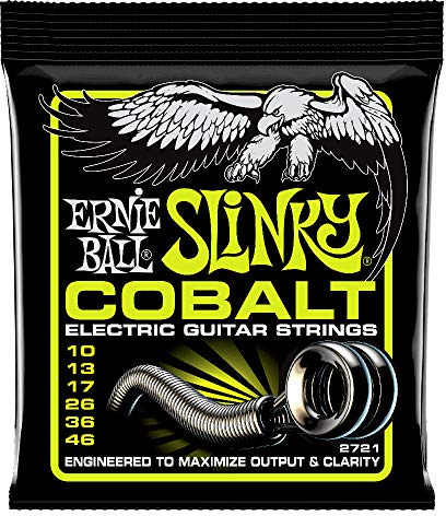 Ernie Ball 2721 Cobalt Regular Slinky E-Gitarrensaiten-Set (10-46)