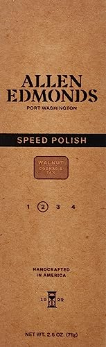 Allen Edmonds Men's SPEED POLISH Shoe Accessory, Walnut, One Size 0X US
