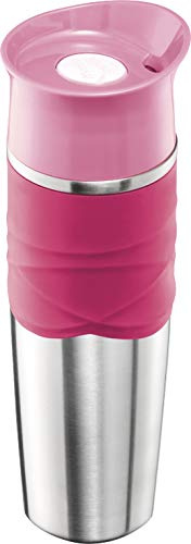 Maped Picnik - Mug Isotherme Etanche - Mug Café-Thé en Acier - 320mL - Rose