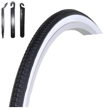 Angebot-Set / 1 x Kenda K-103 27 Fahrradreifen in Weißwand 32-630 (27 x 1 1/4) inkl. maxxi4you Reifenheber