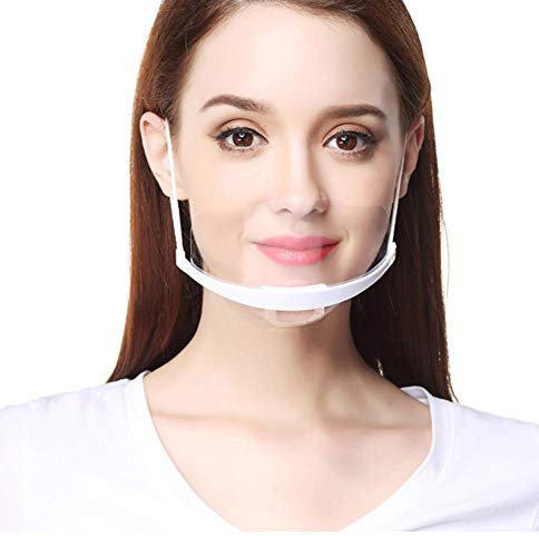 FEOYA 10 Stück Gesichtsschutzschild Kunststoff Visier Anti-Splash Transparent Schutzvisier Hygiene Schutzschirm für Restaurant Küche Gastronomie