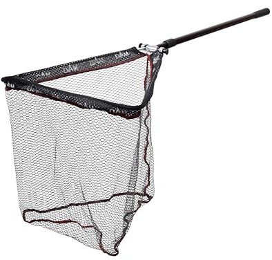 DAM Hammerhead Auffangnetz - Heavy-Duty & Faltbarer Fischkescher mit stabilem Griff - Ideal für Raubfisch, Karpfen, Hecht und Grobfischerei 240cm