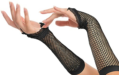 Balinco Rockige Netzhandschuhe 80er / 90er Jahre für Damen & Mädchen