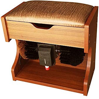 Skoputsmaskin, automatisk skoputsare Skoputsnings- och polermaskin med förvaringsbox ng och polermaskin med förvaringsbox (5 färger är valfria) Skoborstar (Färg: B)