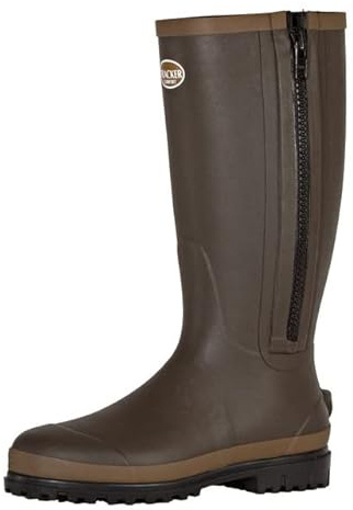 TRACKER Neopren Gummistiefel, Jagdstiefel Winter, thermo gefüttert, für Herren & Damen, mit Reißverschluss, wasserdicht, Größe 38-48…
