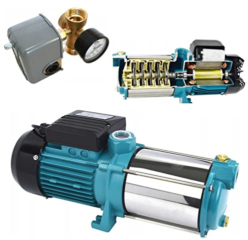 Kreiselpumpe Jetpumpe Gartenpumpe MH 1300 Watt 6000 L/h 5,5 bar mit Druckschalter