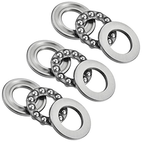 QUARKZMAN 3 Stück Einweg Axial Kugellager 15mm x 28mm x 9mm Chromstahl Einreihige Walze für Aufzüge und Formenbau