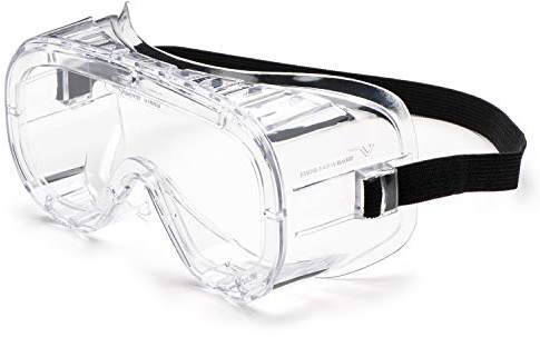 UNIVET | 602 Clear 1, Gafas de trabajo de protección, en forma de máscara, sobre las gafas, antivaho (EN166), Montura Transparente