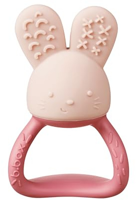 b.box Anneau de Dentition Réfrigérant | Anneau de Dentition Rafraîchissant | Anneau de Dentition Remplissable | Se Remplit d'Eau Froide ou de Glaçons | Textures Variées | Pour Bébé de 3 Mois et +
