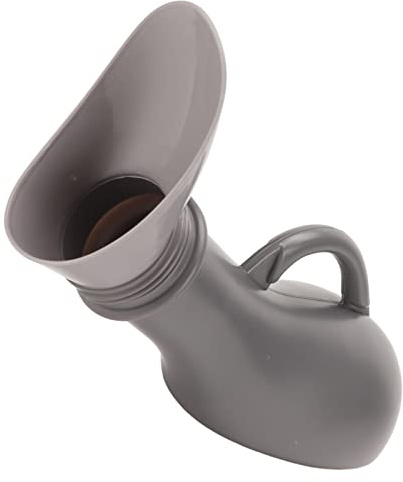 LIYJTK Urinflasche Mit Deckel Und Trichter Für Männer Und Frauen, 1200 Ml, Tragbare Notfall-Urin-Toilette Mit Tragegriff Für Reisen, Camping, Outdoor, Autoreisen, Mobile Toilette Für ältere Menschen