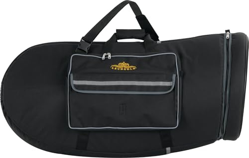 Lechgold Gigbag für F-Tuba FT-15/6 - Höhe: 93 cm - Für Schallbecher bis 41 cm Durchmesser - Mit Tragegriff, Schulterriemen und Rucksackgurten - Made in Europe - Schwarz