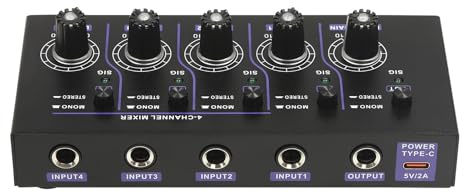 MH400 DJ Mixer professionale a 4 canali Mini Audio Mixer DJ Controller Sound Mixer per DJ Mixer Console Studio di registrazione