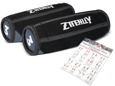 ZTTENLLY Handgewichte-Sets zum Gehen, Hellgrau, 1,4 kg, große Größe, weiche Gehgewichte, Sets für Damen und Herren in Physiotherapie, Joggen, Laufen und Aerobic